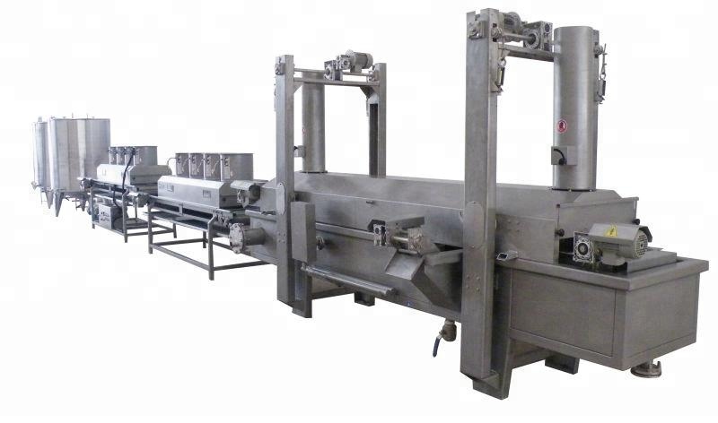 battered snack frying production line 